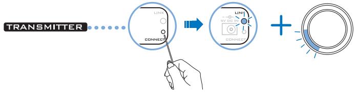 CREATIVE X-FI WIRELESS RECEIVER - Étape 1: Appuyez sur le bouton de connexion de votre transmetteur - 1