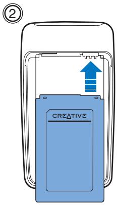 CREATIVE ZEN MICRO SE - Etape 1: Insérez la batterie - 2