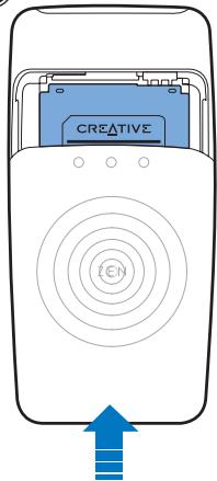 CREATIVE ZEN MICRO SE - Step 1: Insert the battery - 4