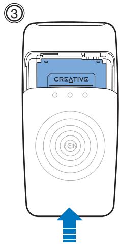 CREATIVE ZEN MICRO SE - Etape 1: Insérez la batterie - 3