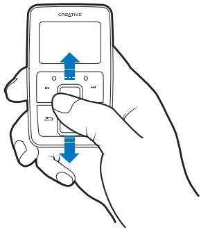 CREATIVE ZEN MICRO SE - Utilizzo del touch pad verticale - 1