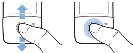 CREATIVE ZEN V - Utilizzo del joystick di navigazione a 5 direzioni - 1
