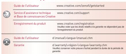 CREATIVE ZEN X-FI - Informations supplémentaires - 1