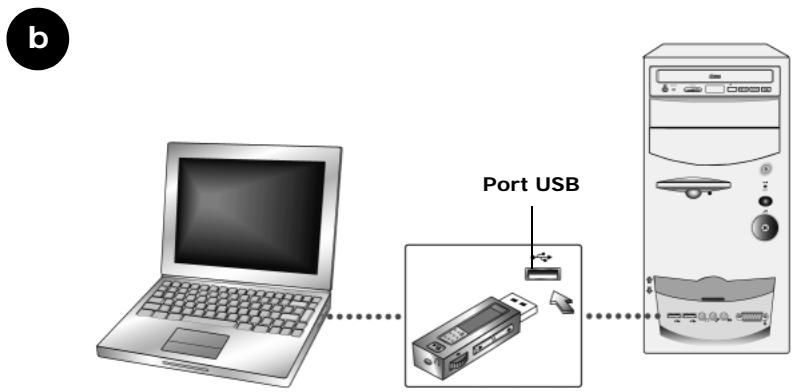 CREATIVE MUVO TX FM - Connexion du Flash Drive USB à votre ordinateur - 4