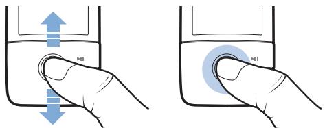 CREATIVE ZEN V PLUS - Uso del joystick de navigación de 5 direcciones - 1