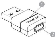 CREATIVE ZIISOUND T6 - Profitez d'un son sans fil hautes performances avec le ZiiSoundT6 via l'émetteur audio Bluetooth® BT-D1 - 1