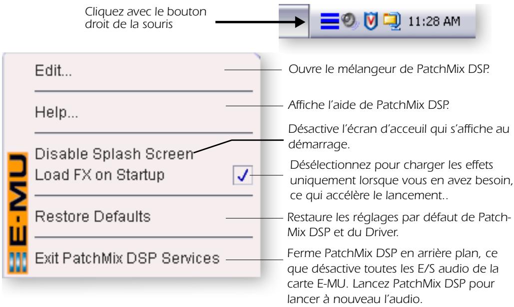 CREATIVE E-MU 0404 - Icône E-MU dans la barre de tâche Windows - 1