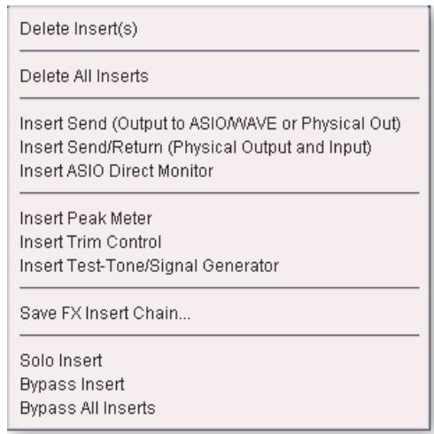CREATIVE E-MU 0404 - Le menu Insert - 1