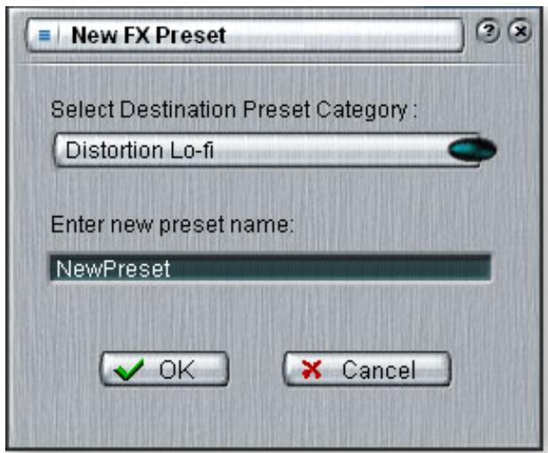 CREATIVE E-MU 0404 - Pour sauvegarder une chaine d'effets - 1