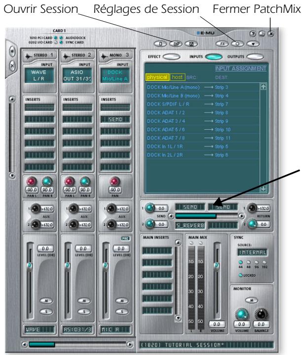 CREATIVE E-MU 1820M PCIE - Ouverture de PatchMix - 1