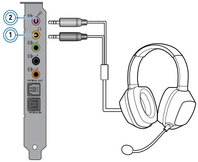 CREATIVE SOUND BLASTER RECON3D PROFESSIONAL AUDIO - Pour les casques avec micro : - 1
