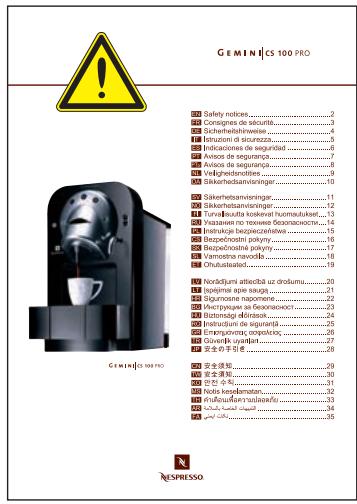NESPRESSO GEMINI CS 100 PRO - DETARTRAGE - 3