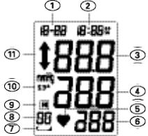 TERRAILLON PRESSIO W - Description de l'affichage LCD - 9