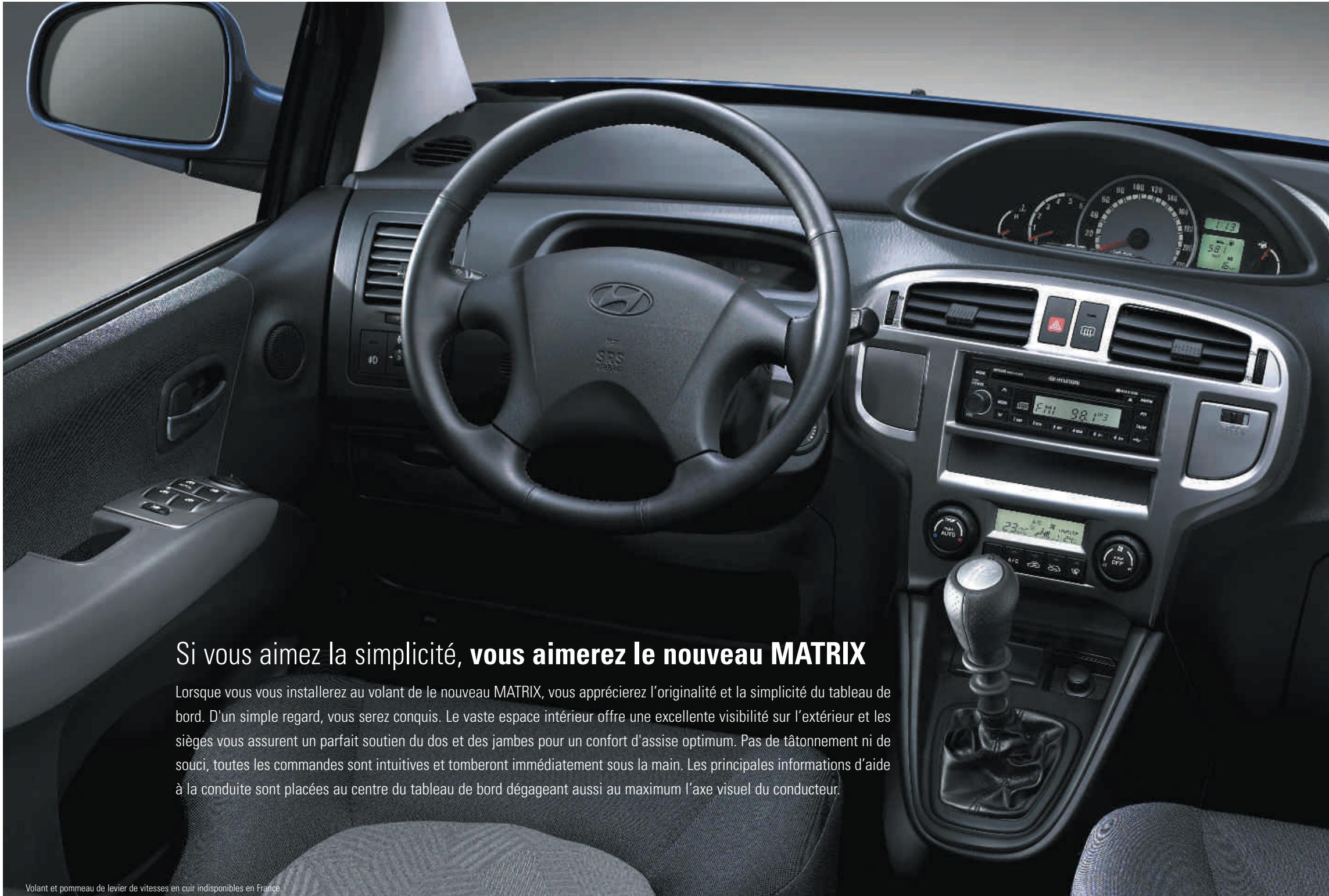 HYUNDAI MATRIX - Vous apprécierez son côté pratique - 1