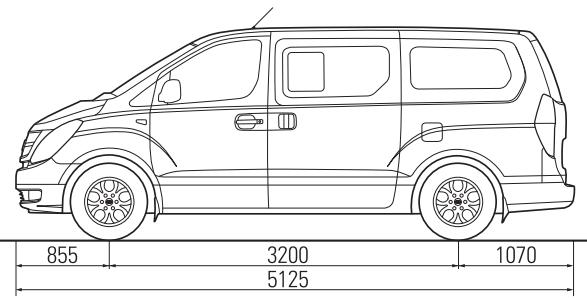 HYUNDAI SATELLITE - - Dimensions (mm) - 3