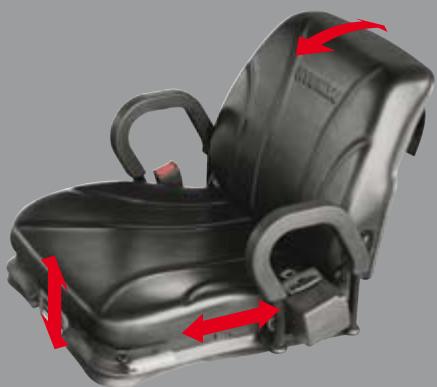 HYUNDAI 20D-7E - Siège à suspension entièrement régliable - 1