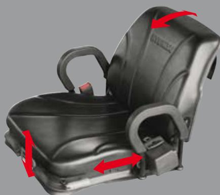 HYUNDAI 50DS-7E - Siège à suspension entièrement réglable - 1