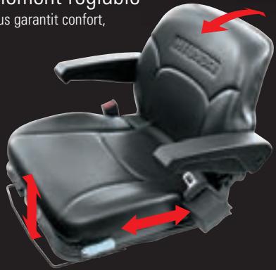 HYUNDAI 80D-7 - Siège à suspension facilement régliable - 1