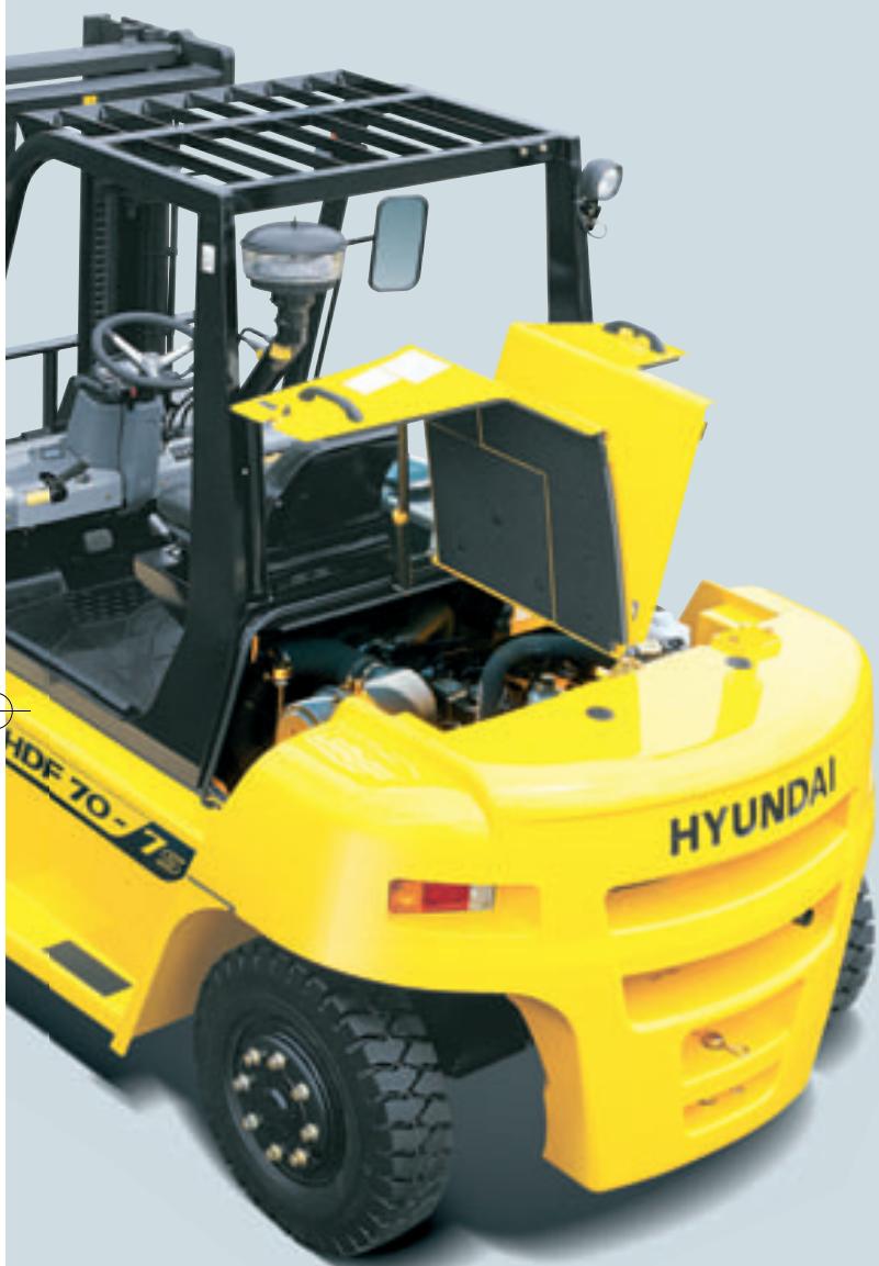 HYUNDAI HDF50-7S - Design centralisé pour un service aisé ! - 1