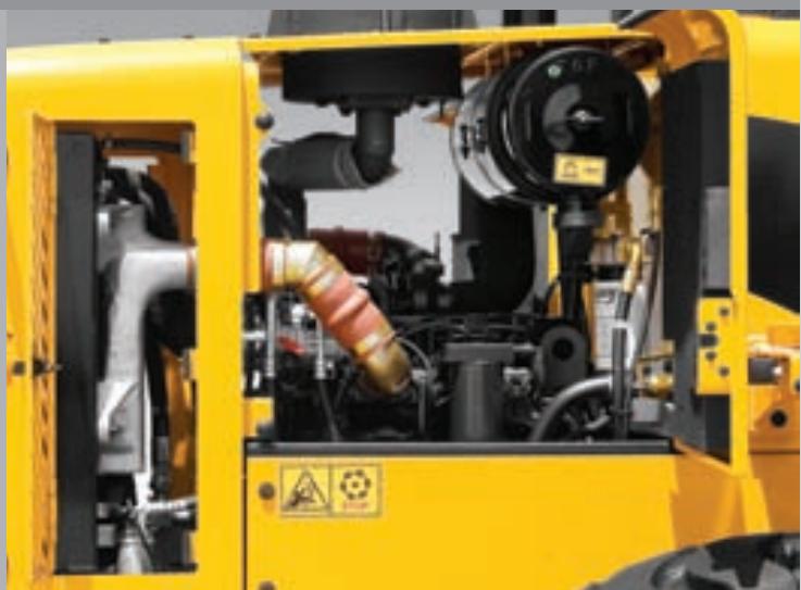 HYUNDAI HL730-7A - Accès aisé à tous les composants du moteur - 1