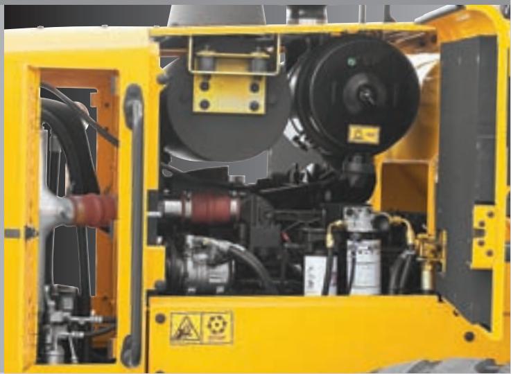 HYUNDAI HL757-7A - Accès aisé à tous les composants du moteur - 1