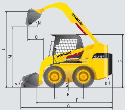 HYUNDAI HSL650-7 - DIMENSIONS - 2