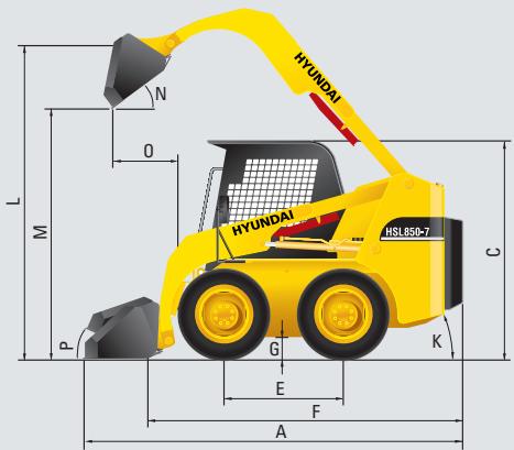 HYUNDAI HSL850-7 - DIMENSIONS - 2