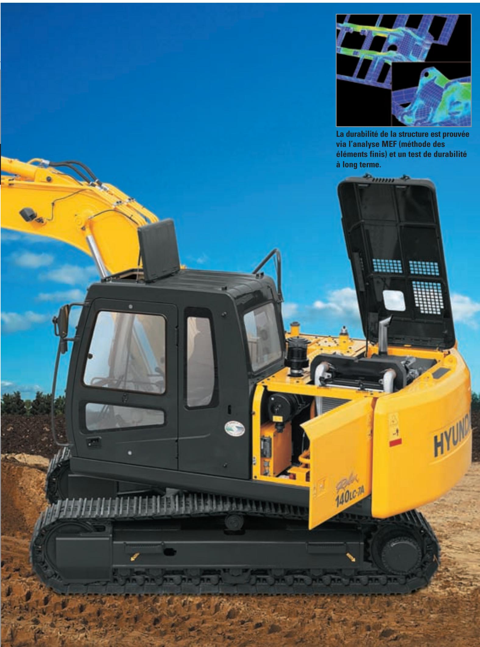 HYUNDAI R140LC-7A - Grand coffre à outils constituent un espace de rangement supplémentaire - 1
