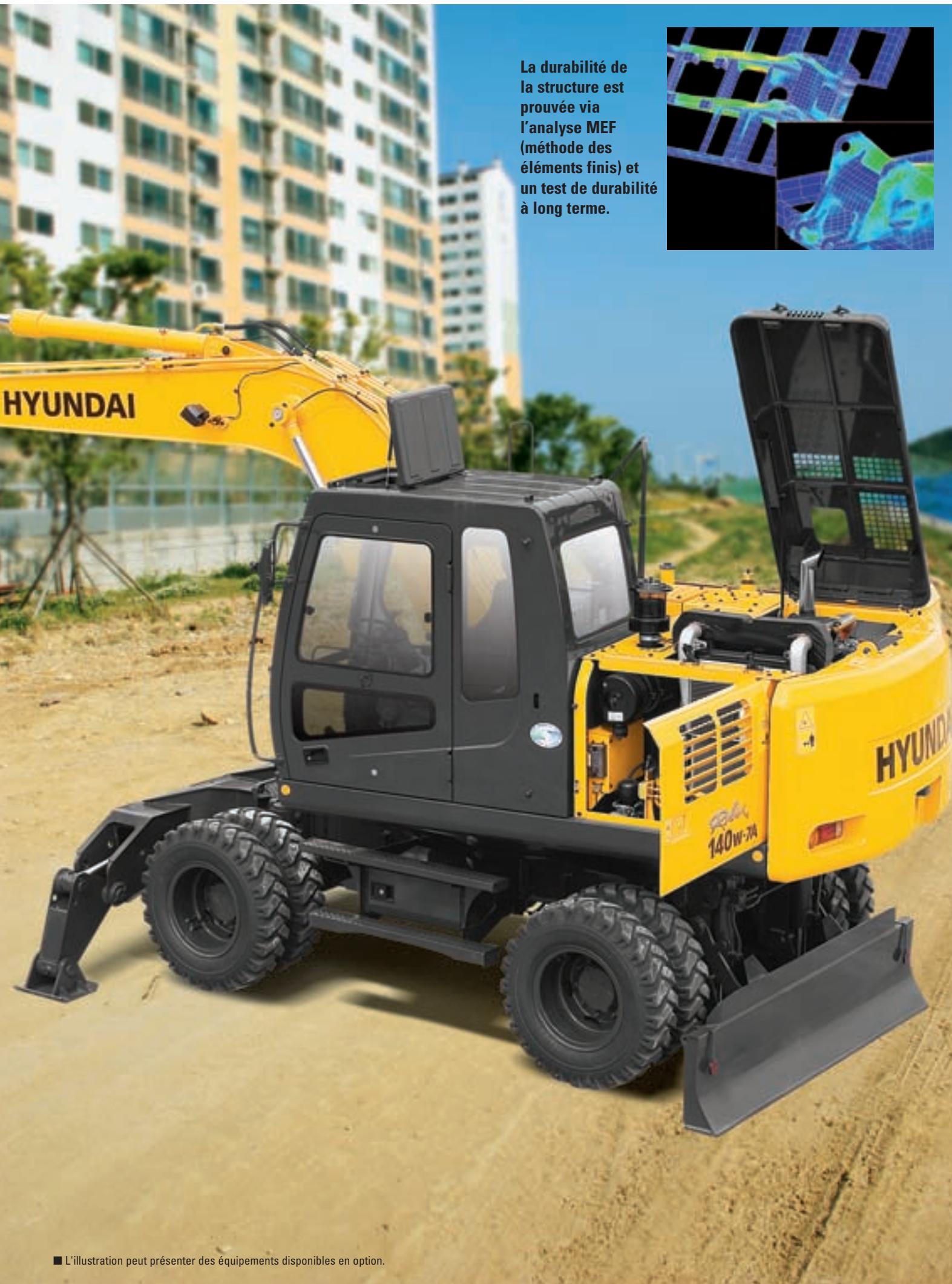 HYUNDAI R140W-7A - Grand coffre à outils constituent un espace de rangement supplémentaire - 1