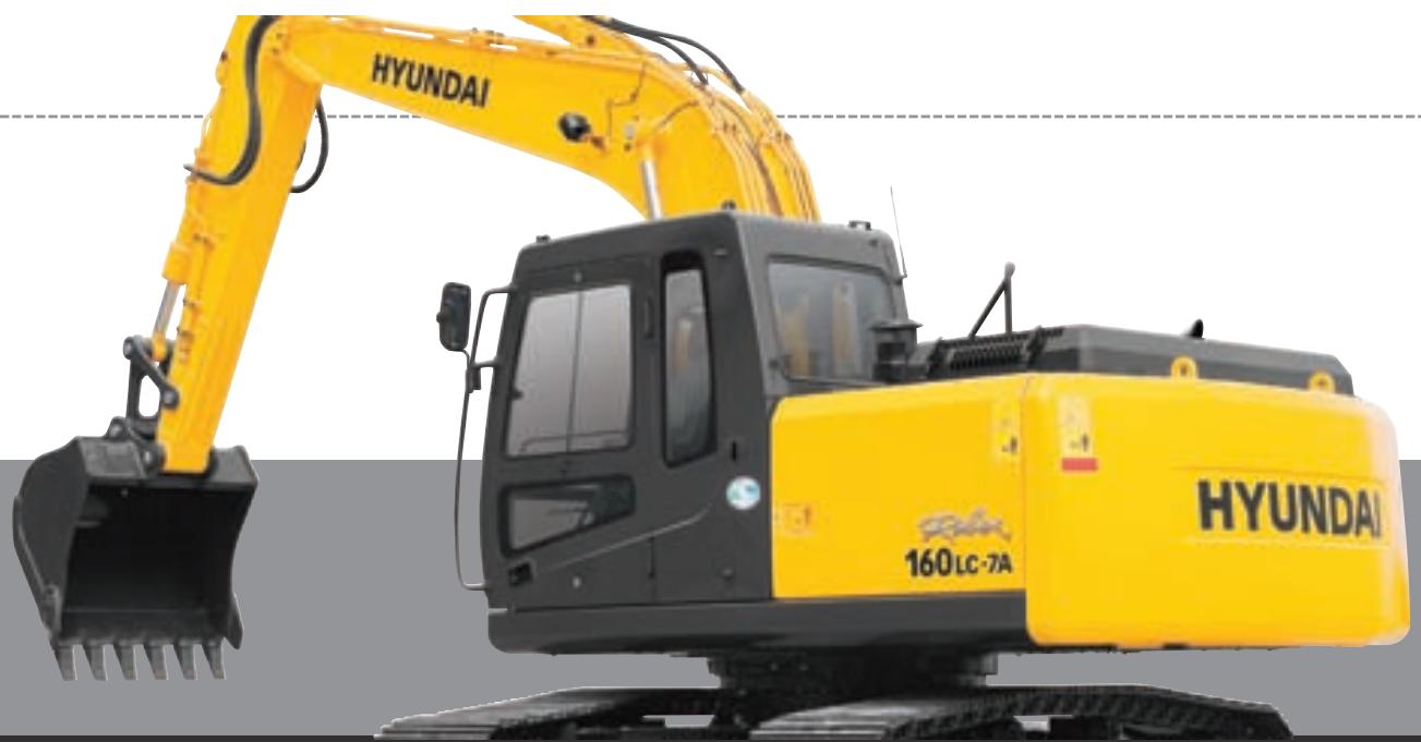 HYUNDAI R160LC-7A - Pédales de translation souples et repose-pieds - 2