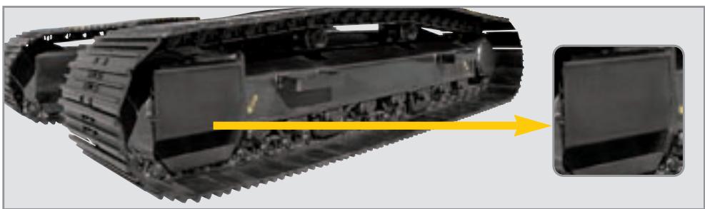 HYUNDAI R180LC-7A - Chassis inférieur stable et solide - 1