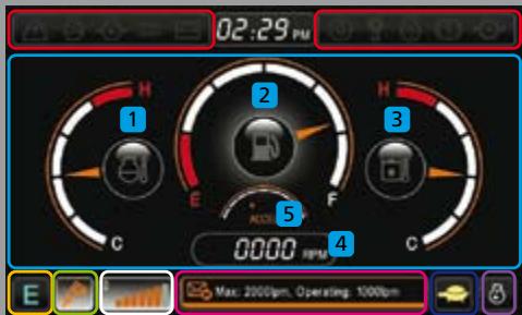 HYUNDAI R210LC-9 - Écran LCD multifonction couleurs - 1