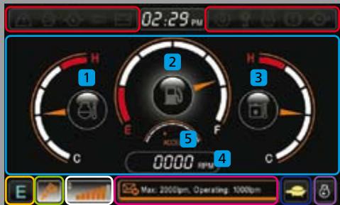 HYUNDAI R250LC-9 - Écran LCD multifonction couleurs - 1