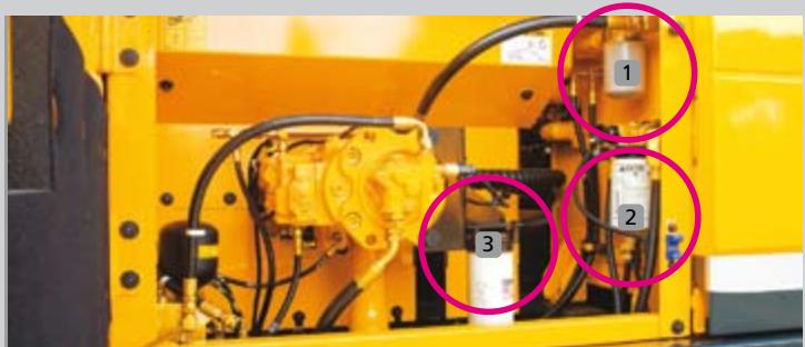 HYUNDAI R250LC-9 - Disposition ouverte du compartmenté électrique et de refroidissement - 1