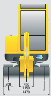 HYUNDAI R28-7 - Dimensions et rayon d'action - 1