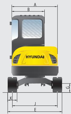 HYUNDAI R35Z-7 - Dimensions - 2