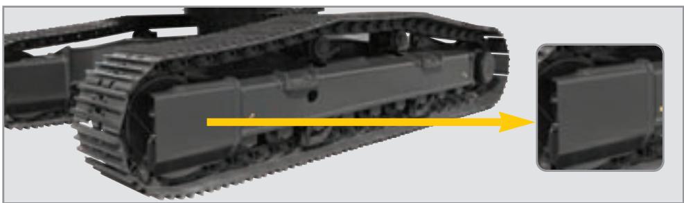 HYUNDAI R450LC-7A - Chassis inférieur stable et solide - 1