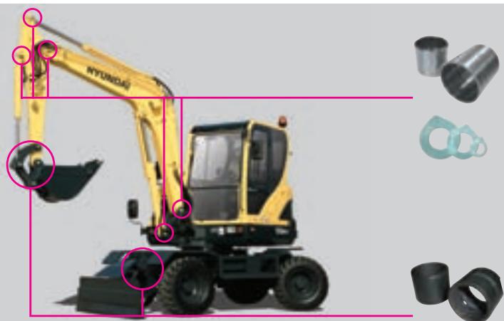 HYUNDAI R55W-9 - Large capot moteur - 2