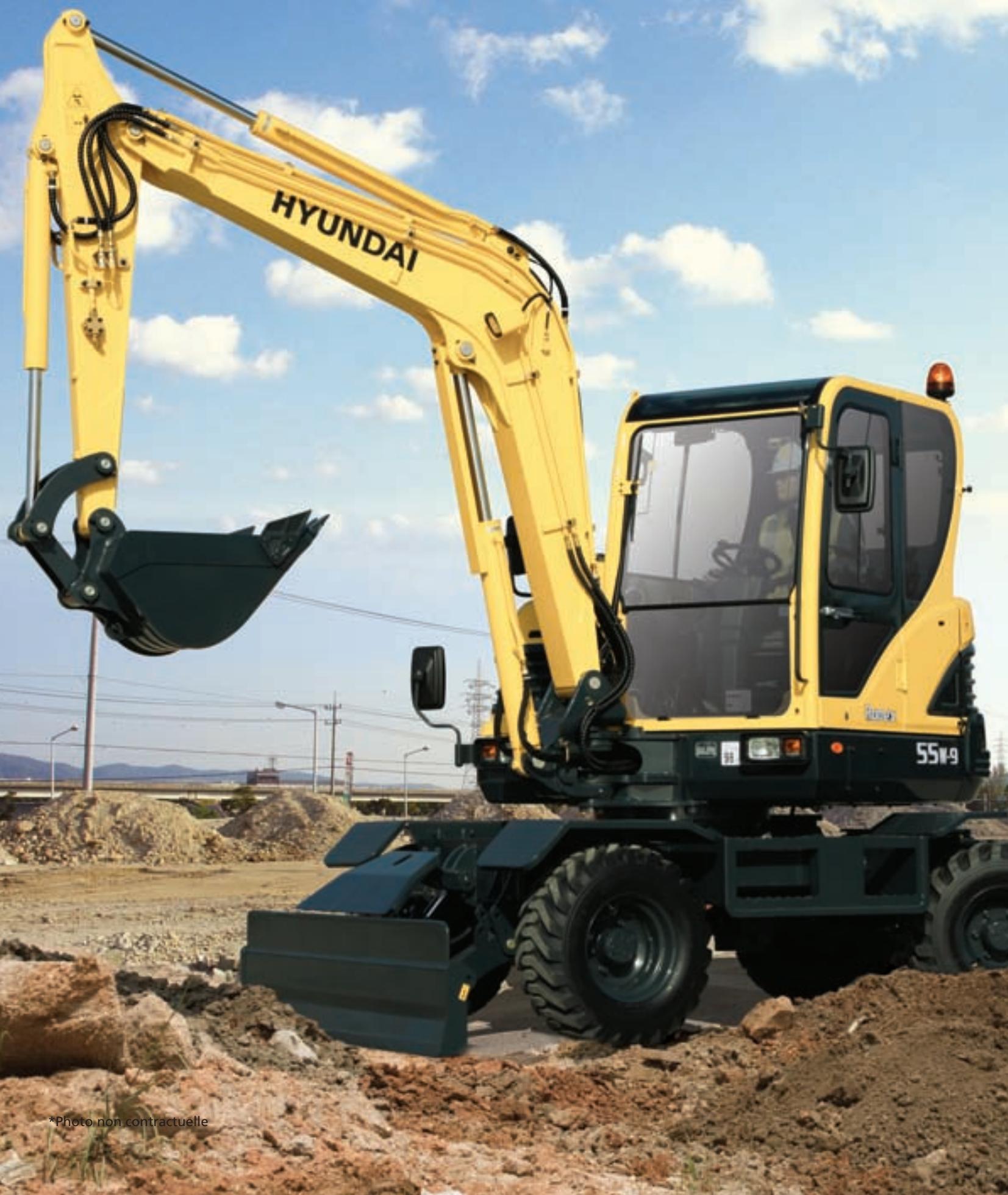HYUNDAI R55W-9 - Quand le travail devient理論 - 1