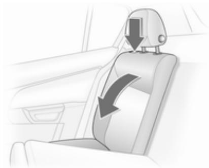 OPEL ASTRA III - Rabatte les dossiers centraux - 3