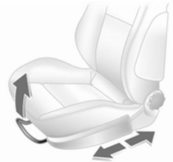 OPEL ASTRA III - Réglage des sièges position du siège - 1