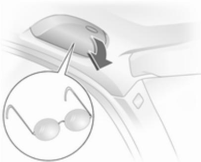 OPEL ASTRA III - Rangement pour lunette de soleil - 1