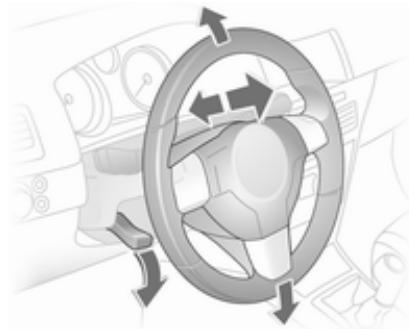 OPEL ASTRA III - Réglage du volant - 1