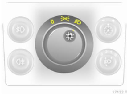 OPEL ZAFIRA II - Éclairage extérieur   Commutateur d'éclairage - 1