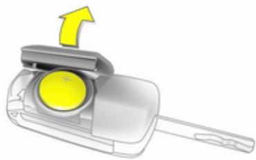 OPEL ZAFIRA II - Remplacement de pile de la télécommande radio - 1
