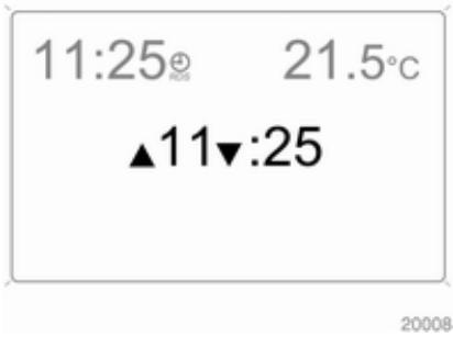 OPEL ZAFIRA II - Réglage de l'heure et de la date - 1