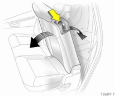 OPEL ZAFIRA II - Réglage des dossiers de siège extérieur - 1