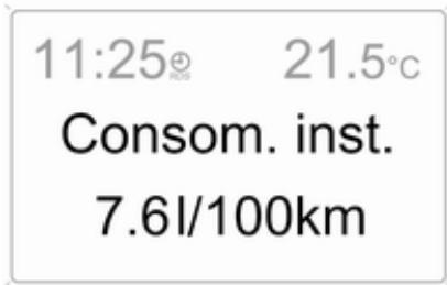 OPEL ZAFIRA II - Consommation instantanée - 1