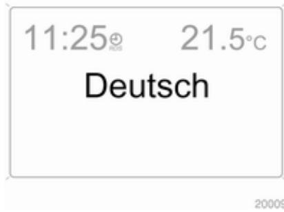 OPEL ZAFIRA II - Réglage de la langue - 1