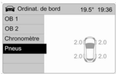 OPEL ZAFIRA II - Pression des pneus - 1